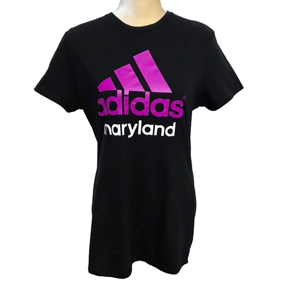 Adidas NWT Black Short Sleeves Graphic Shirt Women M